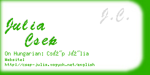 julia csep business card